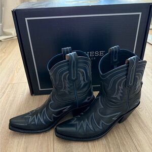 Lucchese Pris Black Western Boots